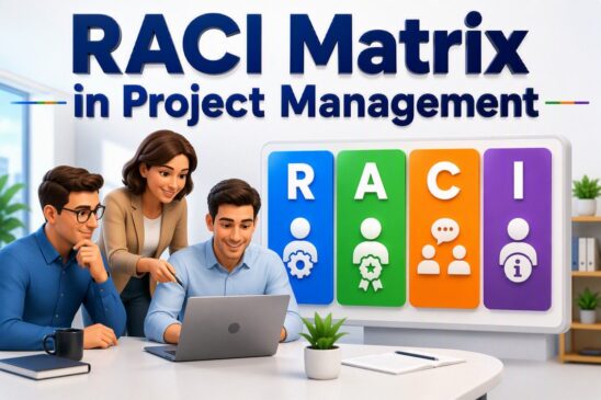 RACI Matrix in project management illustrating responsible, accountable, consulted and informed roles for effective project planning and team collaboration