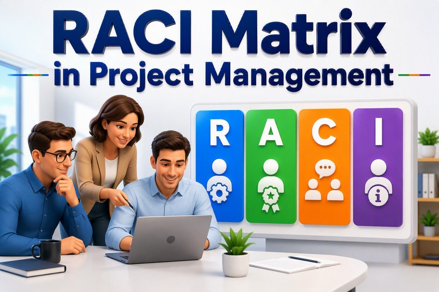 RACI Matrix in project management illustrating responsible, accountable, consulted and informed roles for effective project planning and team collaboration