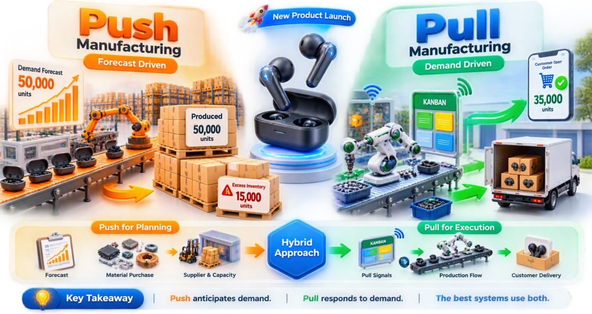 Push vs Pull Manufacturing